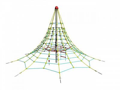 Lanová pyramida SC - výška 3,5 m, výška pádu 1,0 m, 6 zámků