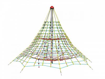 Lanová pyramida SC - výška 5,0 m, výška pádu 1,0 m, 8 zámků