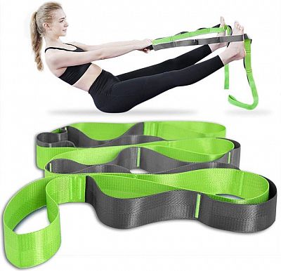 Popruh na jógu YOGA SEDCO STRETCH STRAP 220x3,8 cm