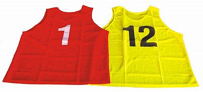 Sada rozlišovacích dresů s čísly 1-12 velikost L