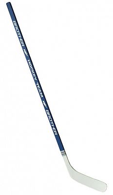 Hokejka plastová s dýhou 147cm - pravá - modrá