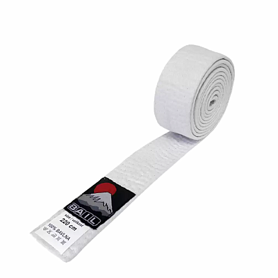 Karate pásek BAIL-Bílý, Bavlna