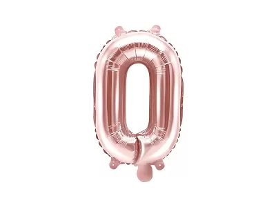 Foliové písmeno O rose gold 35 cm