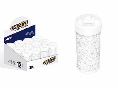 Glitrový pudr - bílý 20 g