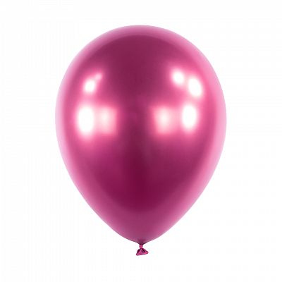 Dekorační chromový balonek Růžový 30 cm - 50 ks