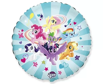 Foliový balonek My Little Pony - modrý 43 cm - Nebalený