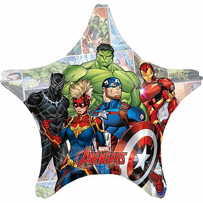 Foliový balonek Marvel Avengers - hvězda 71 cm