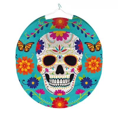 Kulatý lampion Day of the dead 25 cm