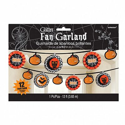 Papírová girlanda Halloween Boo 365 cm