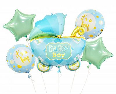 Sada foliových balonků Baby Boy - 5 ks