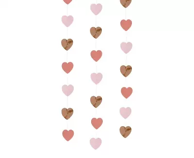 Girlanda srdíčka 450 cm