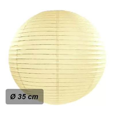 Lampion kulatý 35 cm šampaň