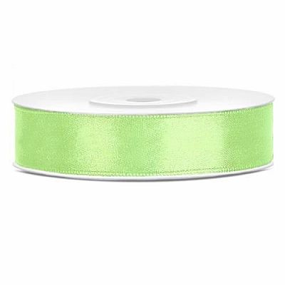 Saténová stuha limetková 12 mm x 25 m