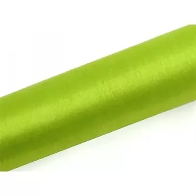 Organza 16cm x 9m světle zelená