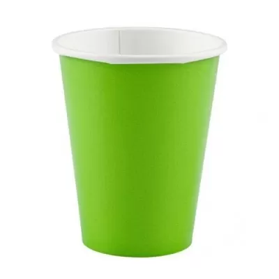 Papírové kelímky světle zelené 8 ks