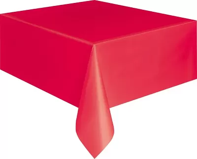 Plastový party ubrus červený 137 x 274 cm