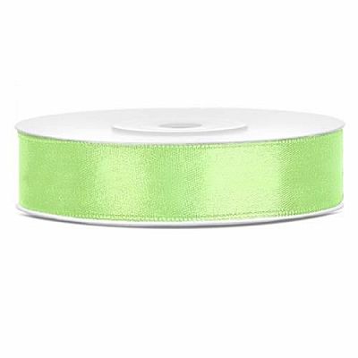 Saténová stuha pistáciová 12 mm x 25 m