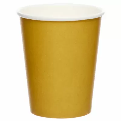Papírové kelímky zlaté 8 ks