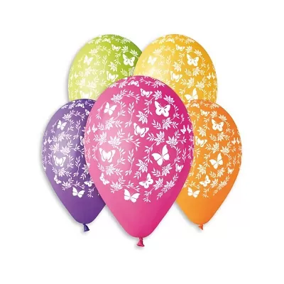 Latexový balonek motýlci 30 cm