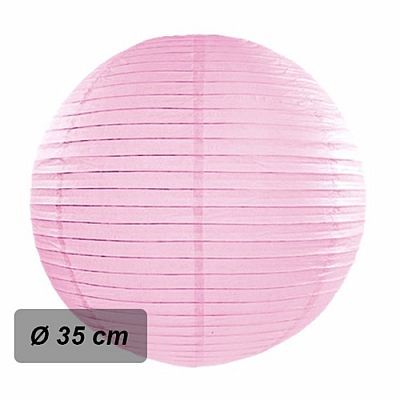 Lampion kulatý 35 cm růžový