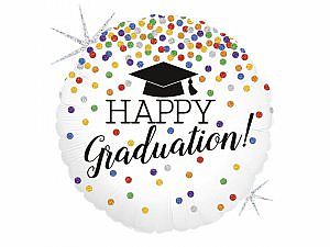 Fóliový balonek Happy Graduation! 45 cm