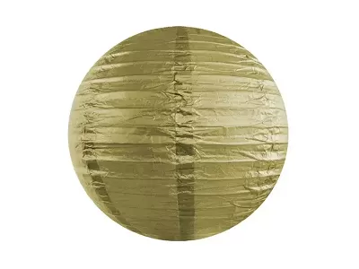 Lampion kulatý 35 cm zlatý