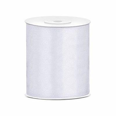 Saténová stuha bílá 10 cm x 25 m