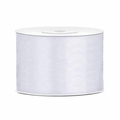 Saténová stuha bílá 5 cm x 25 m