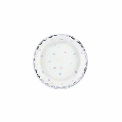 Papírové talířky Jednorožec 18 cm 6 ks