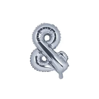 Foliový symbol And stříbrný 35 cm