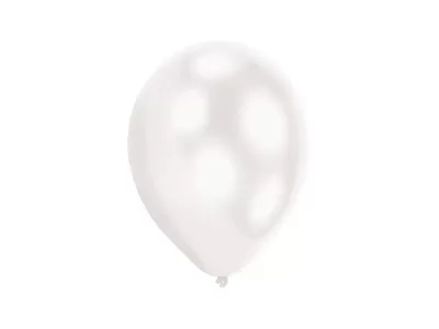Dekorační LED svíticí balonky - bílé 28 cm - 5 ks
