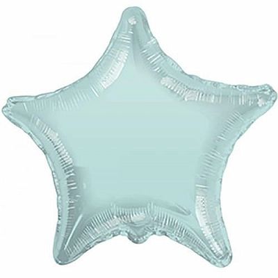 Foliový balonek hvězda mátově zelená 46 cm - Nebalený