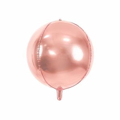 Foliový balonek koule Ombre rose gold 40 cm
