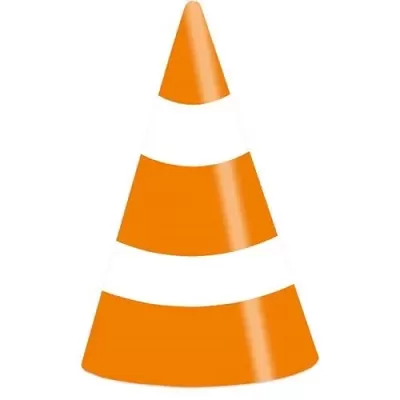 Party čepičky Dopravní kužel 8 ks