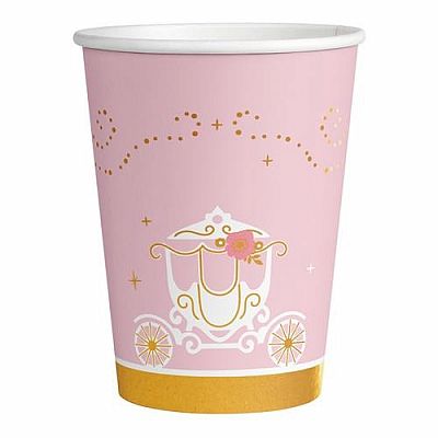 Papírové kelímky Na den princeznou 8 ks