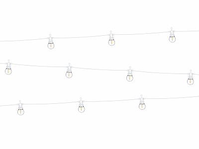 Světelný řetěz s LED žárovkami - bílý 8 m