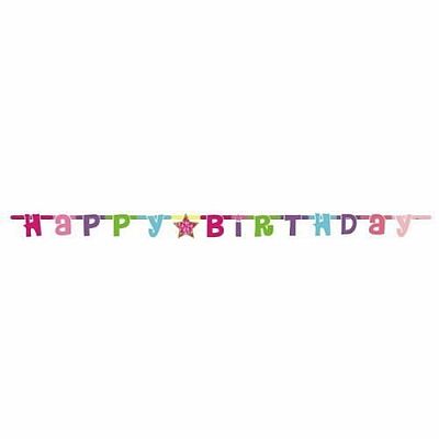 Party nápis girl Happy Birthday 180 cm