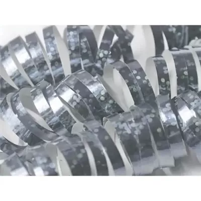 Serpentiny holografické stříbrné 4 m
