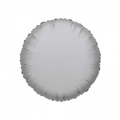 Foliový balonek kruh stříbrný 45 cm