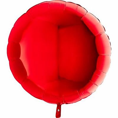 Fóliový balónek kruh červený 45 cm