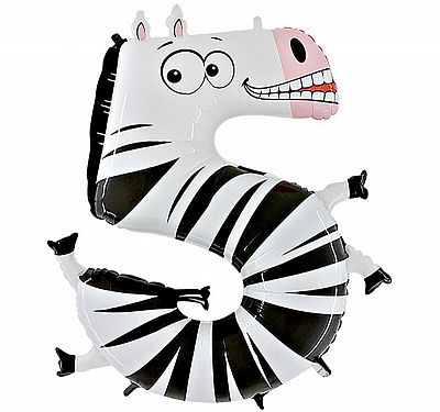ANIMALOONS 5 ZEBRA 95cm