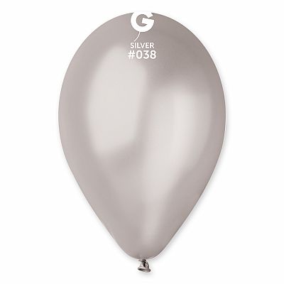 Balónek 26cm/10" #038 stříbrný