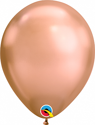 Balónek Qualatex CHROME - rosegold 11"/28cm
