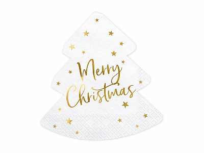 Papírové ubrousky "Merry Christmas - stromeček" 20ks