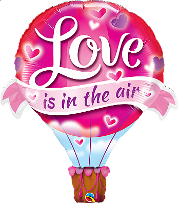 Foliový balonek Love is in the air - Balón 107 cm