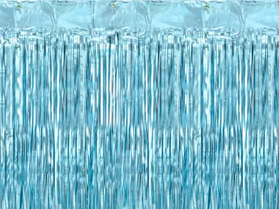 Party závěs světle modrý 90 x 250 cm