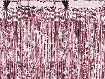 Party závěs rose gold 90 x 250 cm