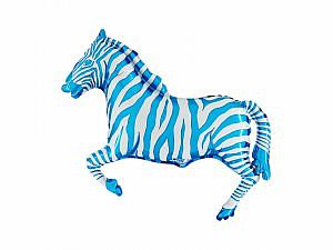 Fóliový balónek MINI Zebra Modrá 35cm