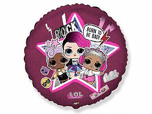 Fóliový balónek Kruh - LOL STAR 46cm