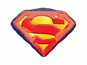 Fóliový balónek odznak Superman 66 cm